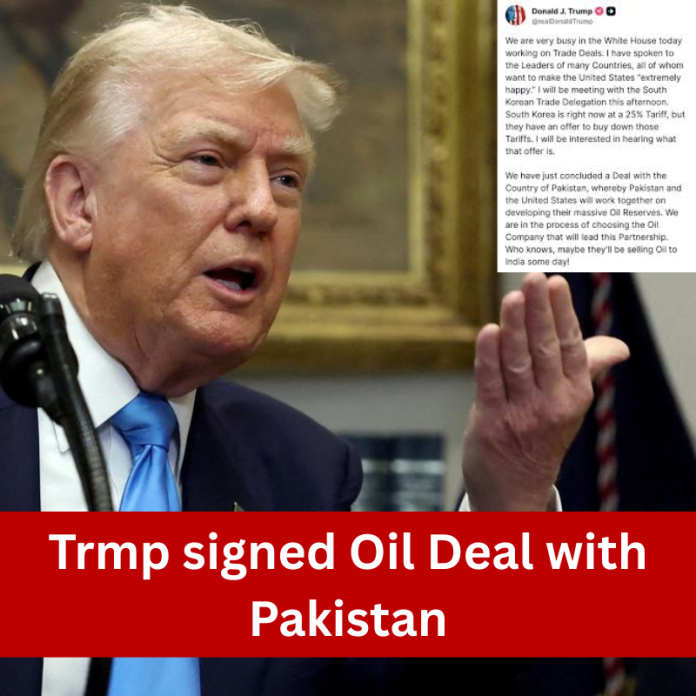 Trump oil deal with pakistan